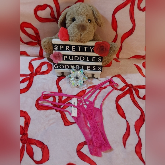 π VS Very Sexy Lace Strappy Thong Panty π - Picture 5 of 16